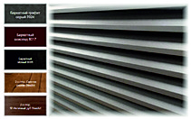 Конструкция  забора LUXE-V, цвета, покрытия