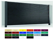 Схема забора, виды ламелей, цвета и типы покрытий